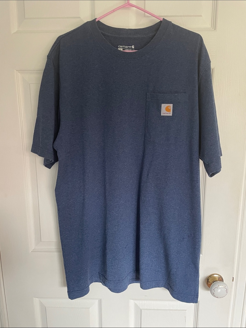 Carhartt Short-Sleeve Pocket Tee in Dark Blue